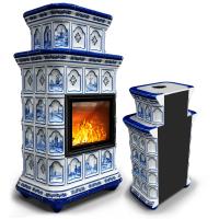 КимрПечь Керамическая печь Истра пристенный двухъярусный Голландия (комплектация: Астов-МЛ700)