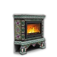 КимрПечь Изразцовая печь Кострома угловой Апрель (топка: Ладья-700)