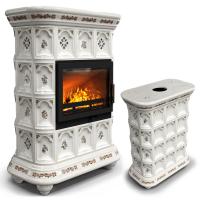 КимрПечь Истра центральный Прованс (комплектация: Облицовка для топок Ладья-600, Antek)