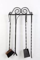 Набор каминный "Настенный" 4пр.(железн.ручка)