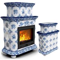 КимрПечь Прованс центральный двухъярусный Дельфт (топка: Ладья-600) (топка: Ладья-600)