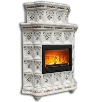 КимрПечь Истра угловой двухъярусный Прованс (комплектация: Облицовка для топок Ладья-600, Antek)