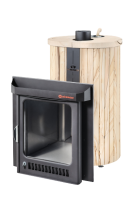 Печь для бани Ферингер Ламель Макси "Окаменевшее дерево" перенесенный рисунок до 38 м³ (серия ПФ)