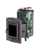 Печь для бани Атмосфера L до 20 м³ в ламелях ПроМеталл