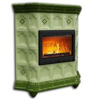 КимрПечь Истра угловой Олива (комплектация: Ладья-700)