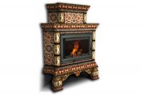 Камин КимрПечь Кострома угловой двухъярусный Август