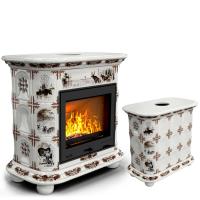 КимрПечь Прованс центральный Зима в лесу (топка: Ладья-600) (топка: Ладья-600)