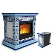 КимрПечь Билибин пристенный Зима (топка: Ладья-700) (топка: Ладья-700)