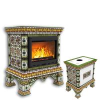 КимрПечь Изразцовая печь Кострома центральный Август (топка: Ладья-600) (топка: Ладья-600)