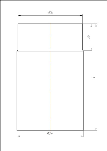Труба 1м (1000мм) КПД ЧЁРНЫЙ