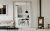 Печь-камин DEFRO HOME SOLUM LOG, 9кВт белая сталь