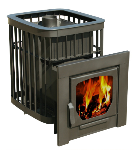 Печь для бани Варвара Каменка стекло