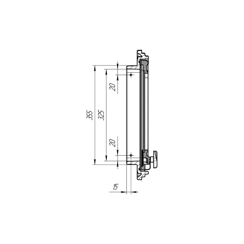 Дверка каминная ПроМеталл Панорамная Арктика 555*460