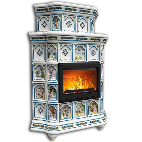 КимрПечь Истра угловой двухъярусный Фантазия