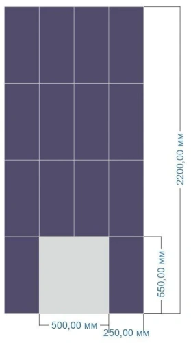 Облицовка стены  плитка "Пироксенит"