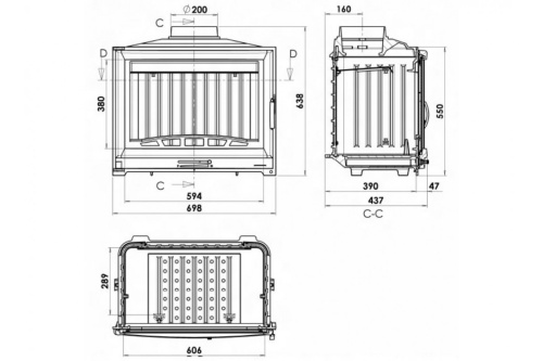 Топка Chazelles D70