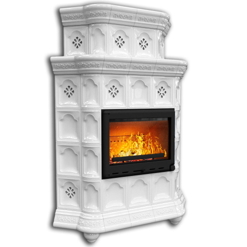 КимрПечь Истра угловой двухъярусный Белый (комплектация: Астов-МЛ700)