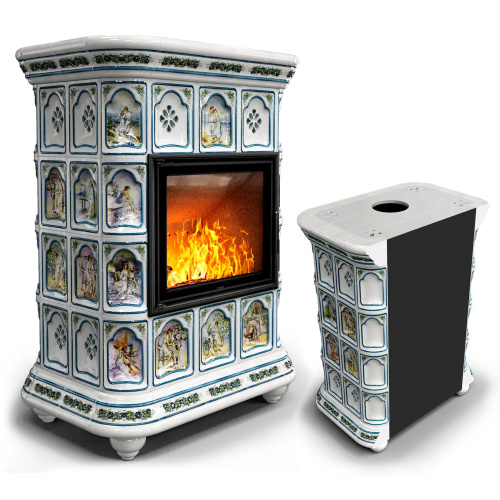 КимрПечь Истра пристенный Фантазия (комплектация: Облицовка для топки МЛ 700)