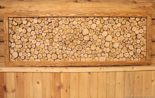 Панно Можжевеловое с корой 1000х500