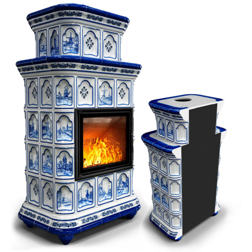 КимрПечь Керамическая печь Истра пристенный двухъярусный Голландия (комплектация: Астов-МЛ700)