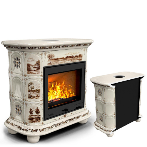 КимрПечь Прованс пристенный Деревня (топка: Ладья-700) (топка: Ладья-700)