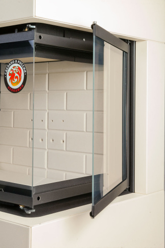 Камин РОДОС 800 СЛОНОВАЯ КОСТЬ шамот белый Экокамин