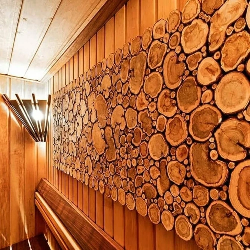 Панно Можжевеловое с корой 1000х500