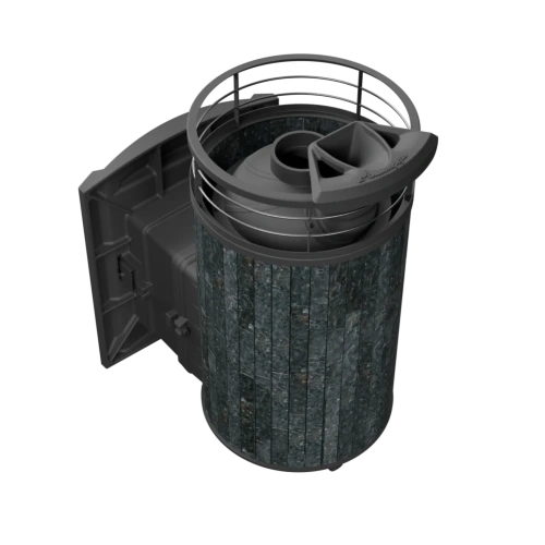 Печь банная «Атмосфера L» ламель+сетка с газовой горелкой ПроМеталл