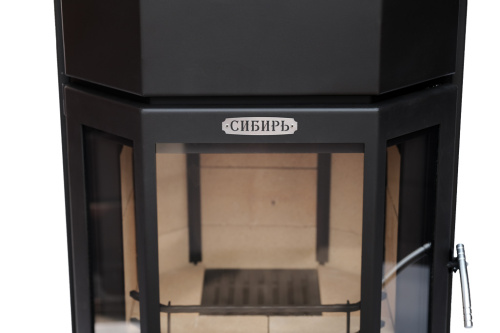 Печь-камин НМК стальная "Сибирь" 12 кВт