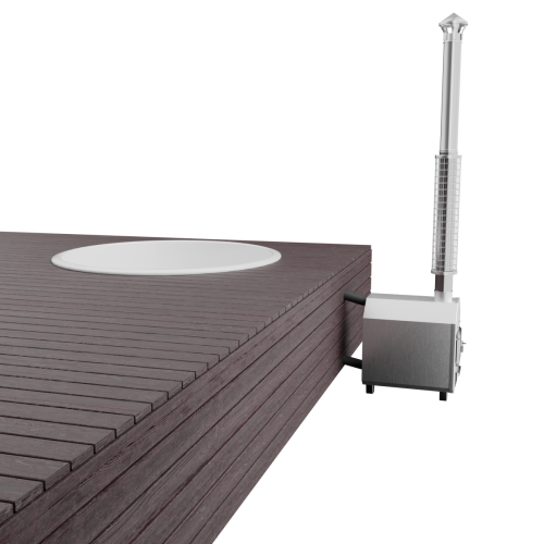 Купель BONDARSPA встраиваемая в террасу. Полное погружение.